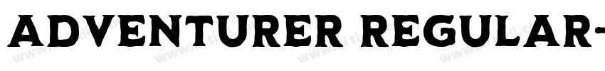 Adventurer Regular字体转换